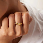 Anello acciaio placcato oro PVD 18k "LORENA" Rings km5m85-r3.myshopify.com