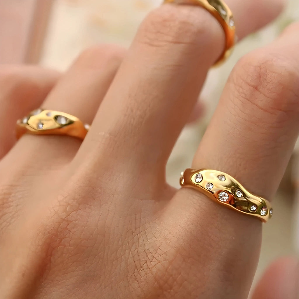 Anello acciaio placcato oro PVD 18k "LORENA" Rings km5m85-r3.myshopify.com