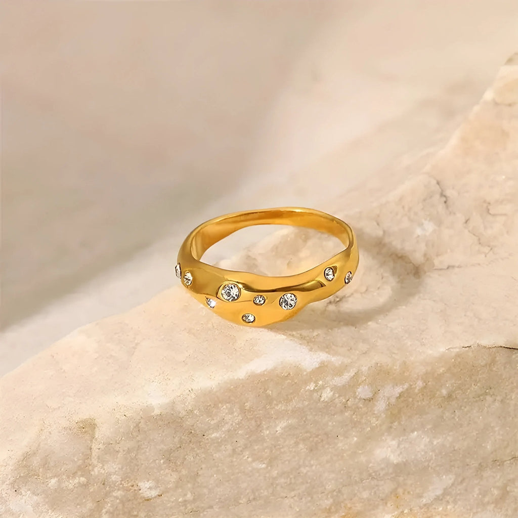Anello acciaio placcato oro PVD 18k "LORENA" Rings km5m85-r3.myshopify.com