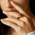 Anello acciaio placcato oro PVD 18k "RENIA" Rings km5m85-r3.myshopify.com