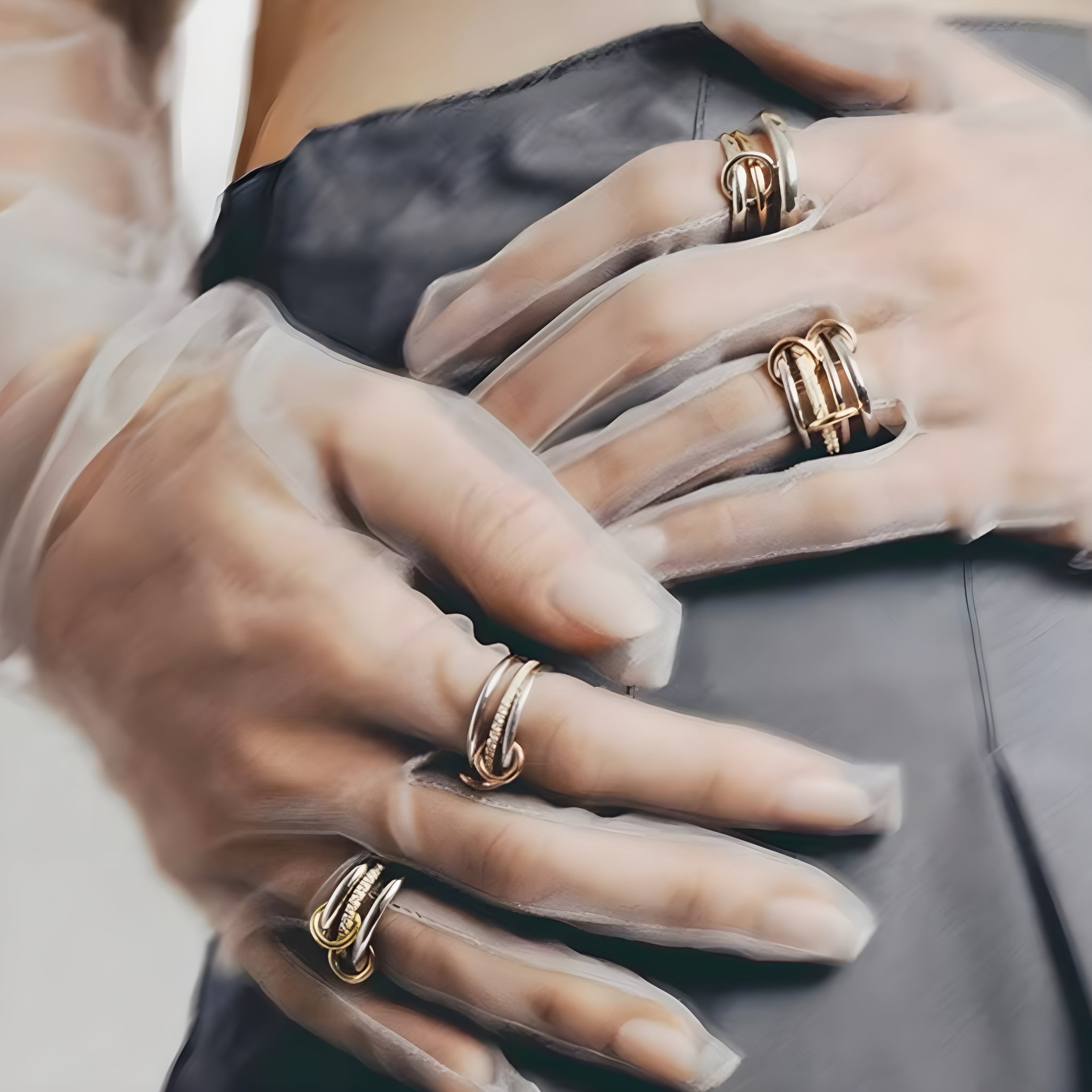 Anello acciaio placcato oro PVD "DORI" Rings km5m85-r3.myshopify.com