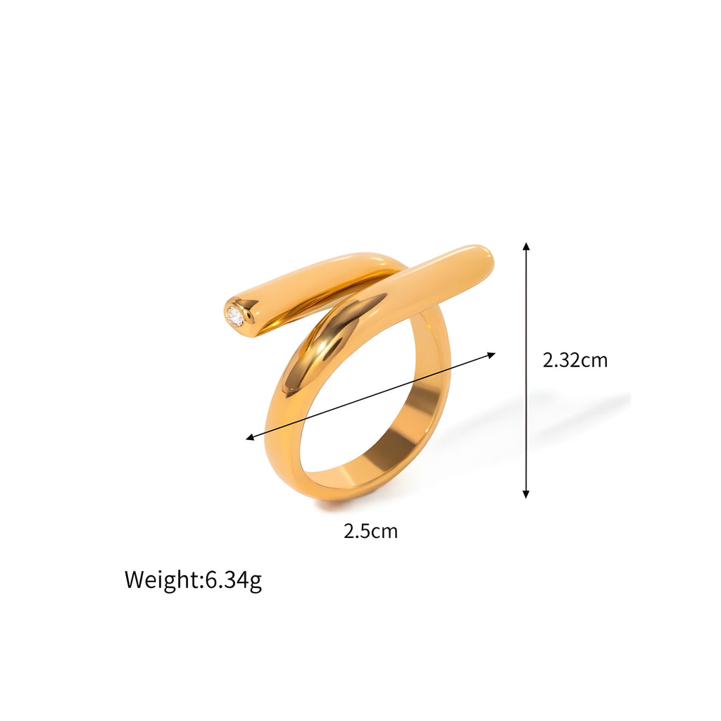 Anello acciaio placcato oro PVD "GRETA" product_type km5m85-r3.myshopify.com