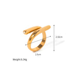 Anello acciaio placcato oro PVD "GRETA" product_type km5m85-r3.myshopify.com