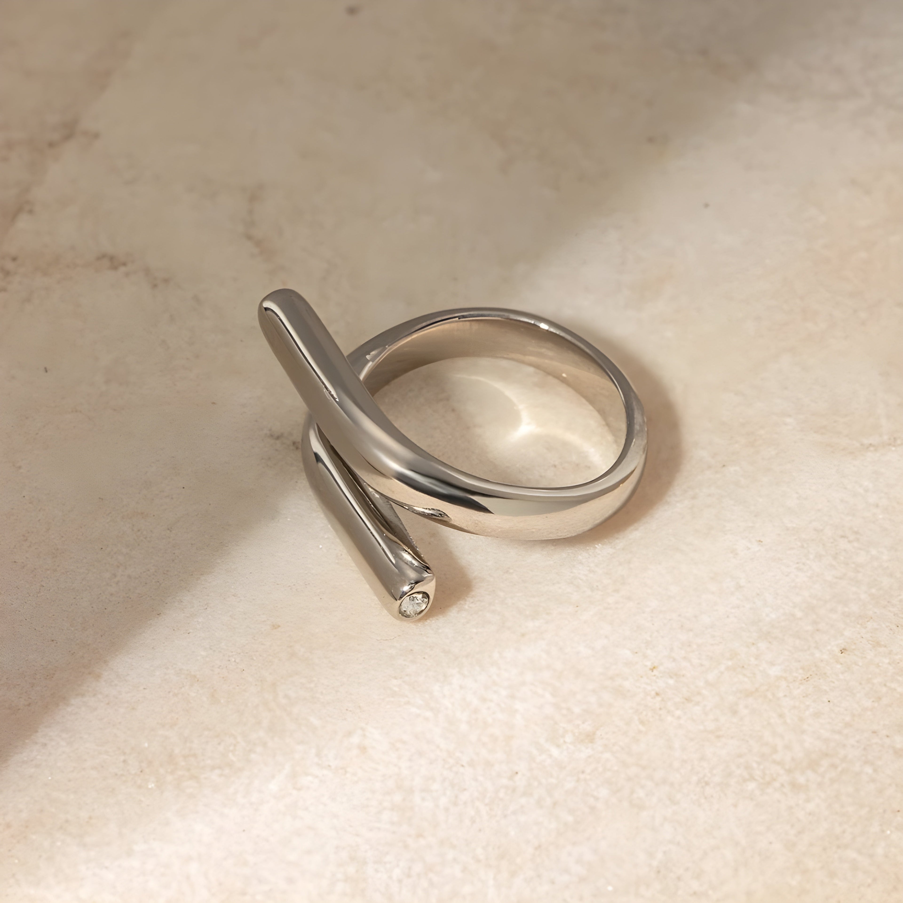 Anello acciaio placcato oro PVD "GRETA" product_type km5m85-r3.myshopify.com