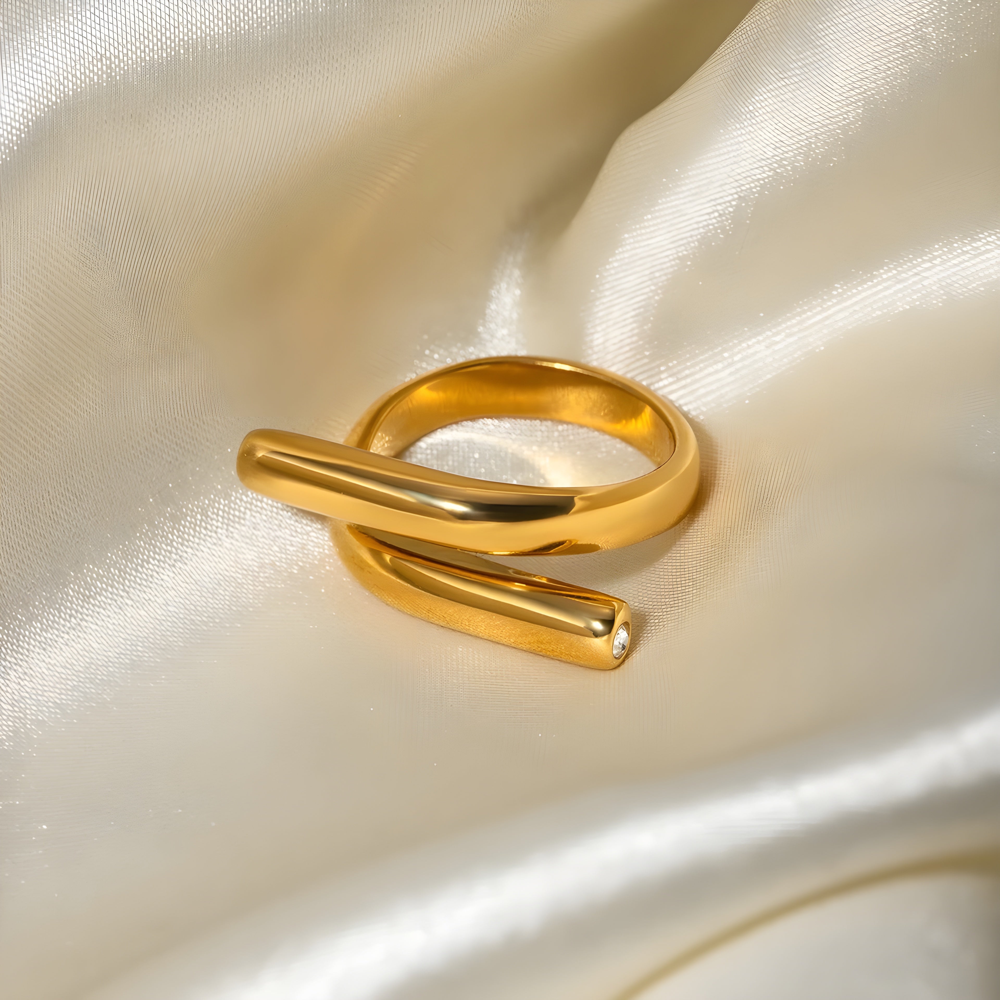 Anello acciaio placcato oro PVD "GRETA" product_type km5m85-r3.myshopify.com