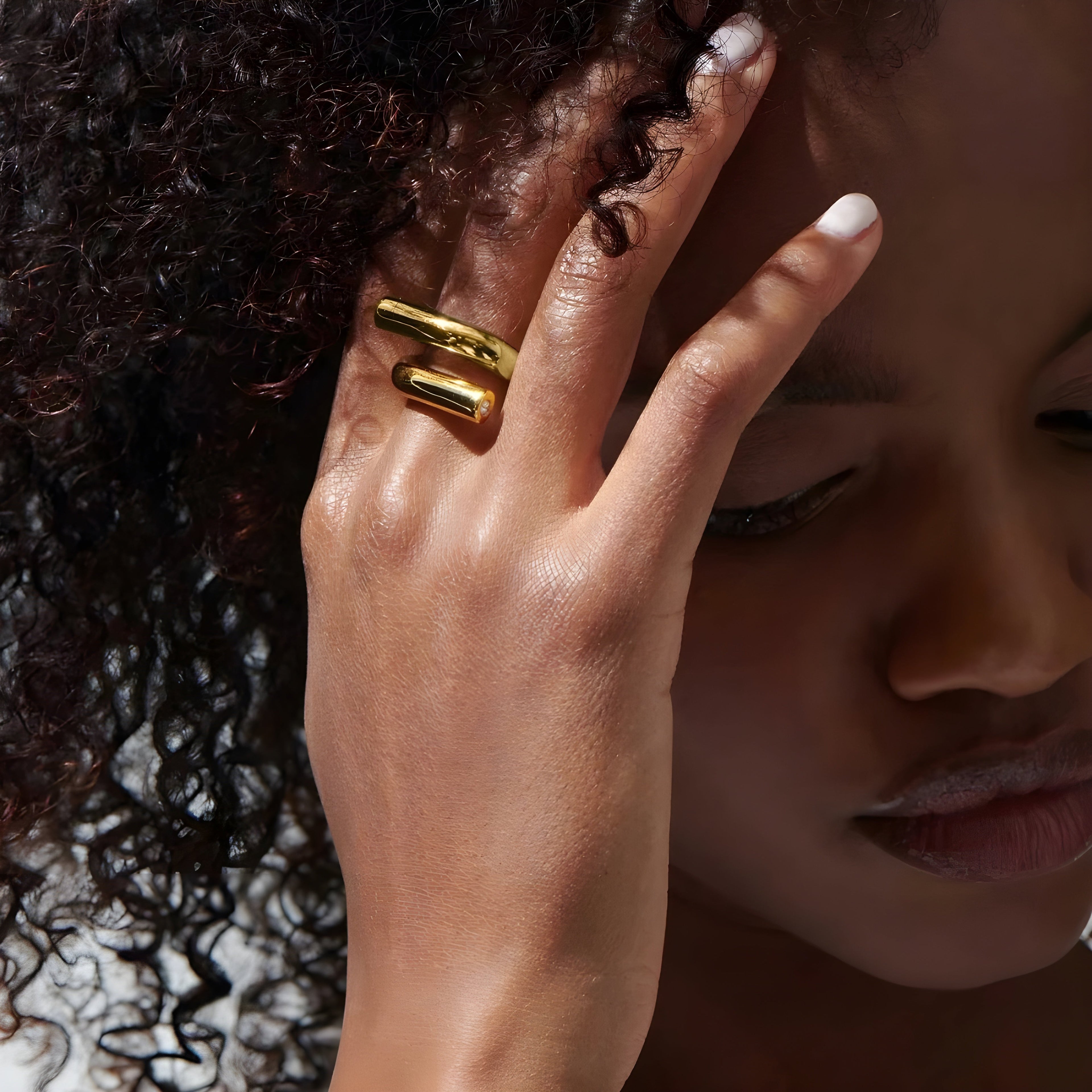 Anello acciaio placcato oro PVD "GRETA" product_type km5m85-r3.myshopify.com