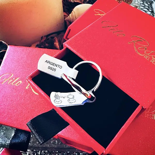 Anello del Destino con Filo Rosso - Simbolo di Legame Eterno e Stile Raffinato | gioielli perfetti Anello km5m85-r3.myshopify.com