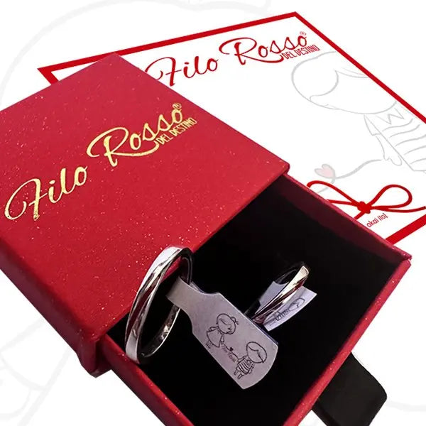 Anello del Destino con Filo Rosso - Simbolo di Legame Eterno e Stile Raffinato | gioielli perfetti Anello km5m85-r3.myshopify.com