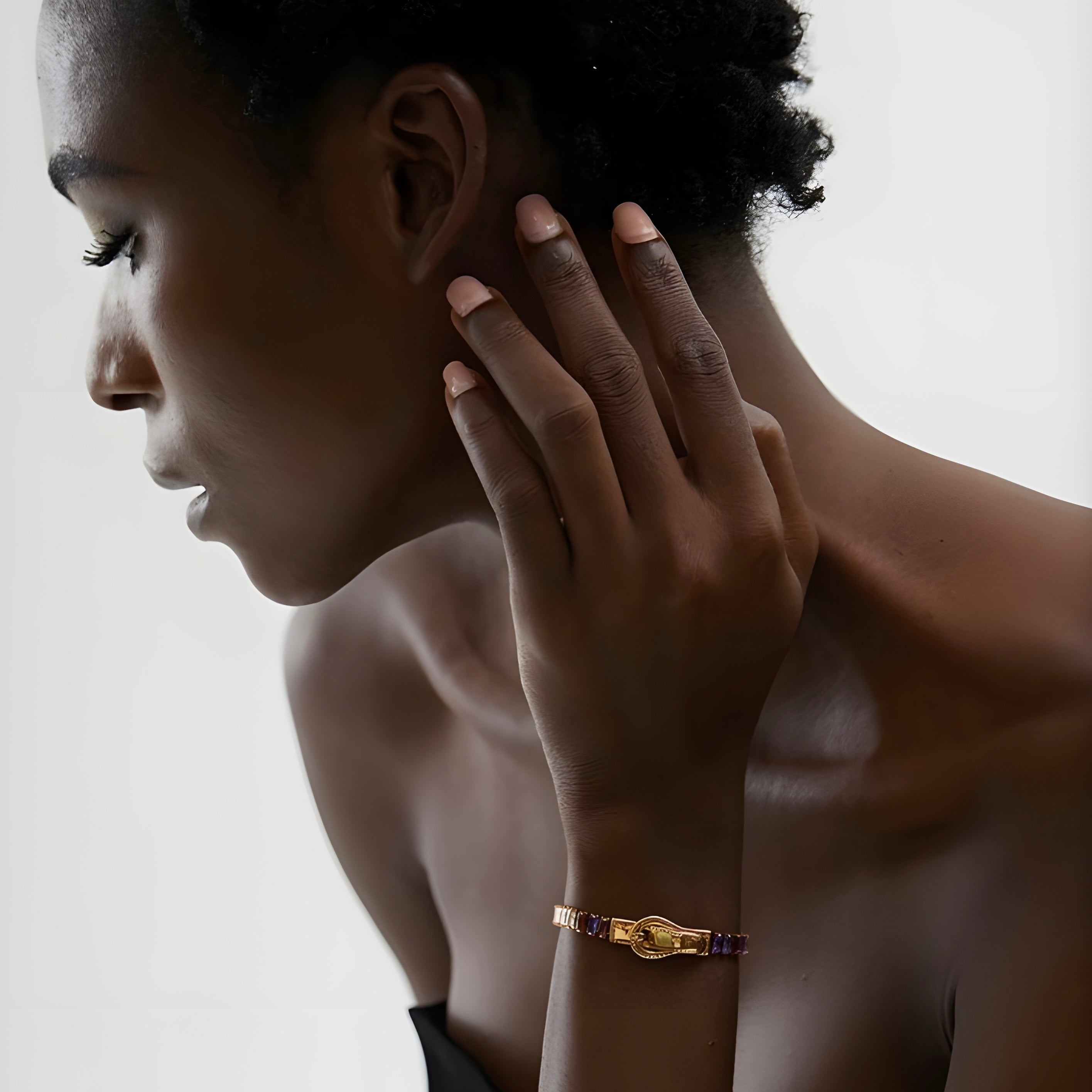 Bracciale Acciaio Placcato Oro PVD "BEATRICE" Bracelets km5m85-r3.myshopify.com