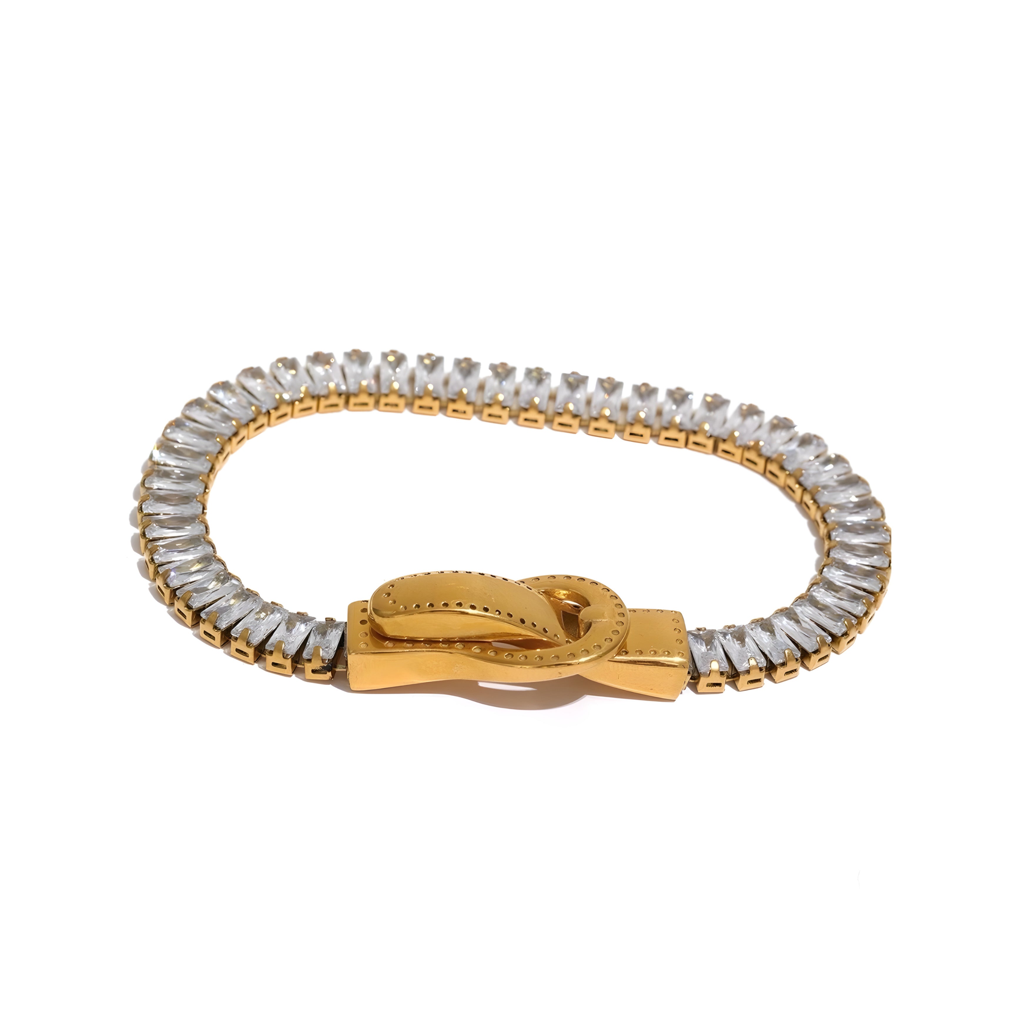 Bracciale Acciaio Placcato Oro PVD "BEATRICE" Bracelets km5m85-r3.myshopify.com