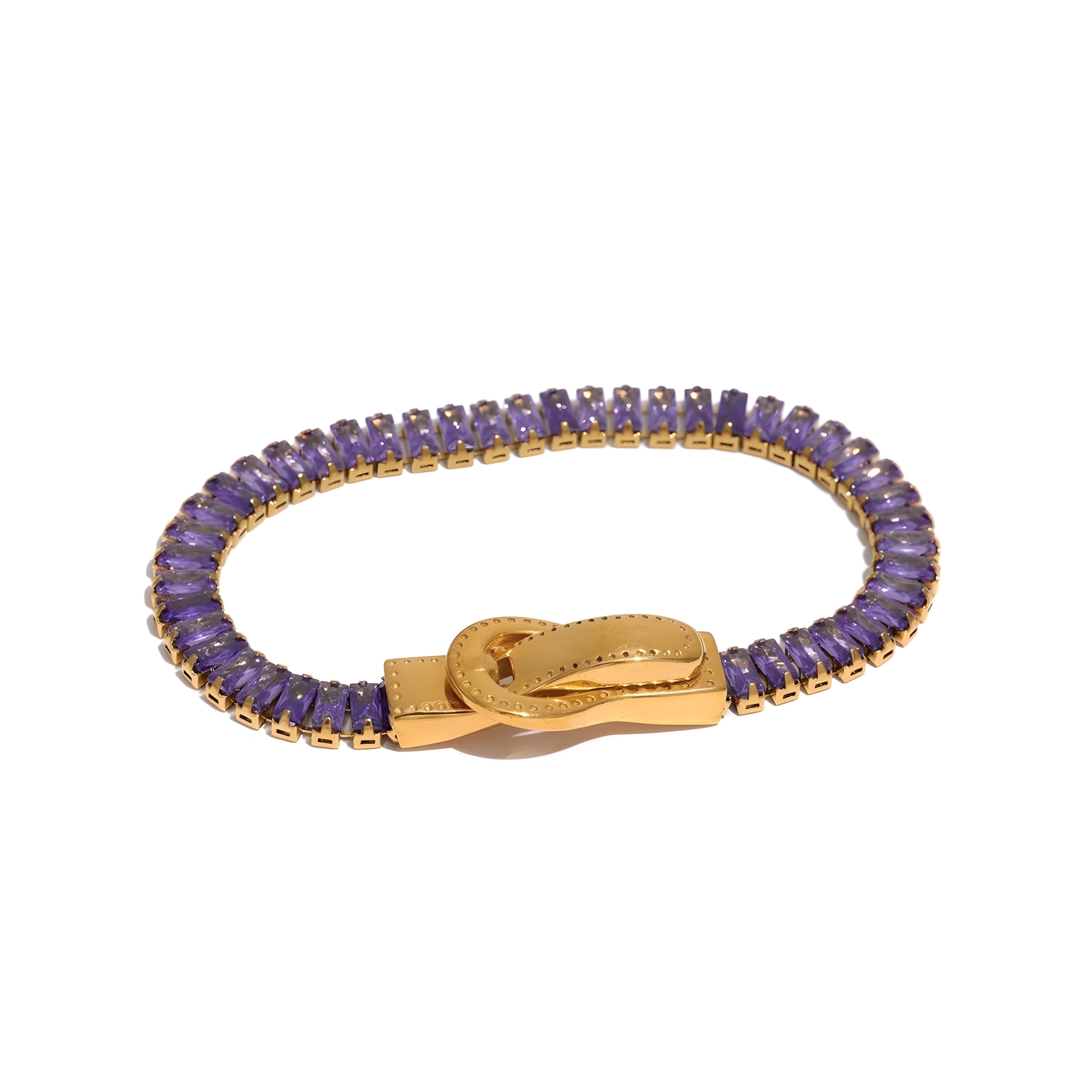 Bracciale Acciaio Placcato Oro PVD "BEATRICE" Bracelets km5m85-r3.myshopify.com