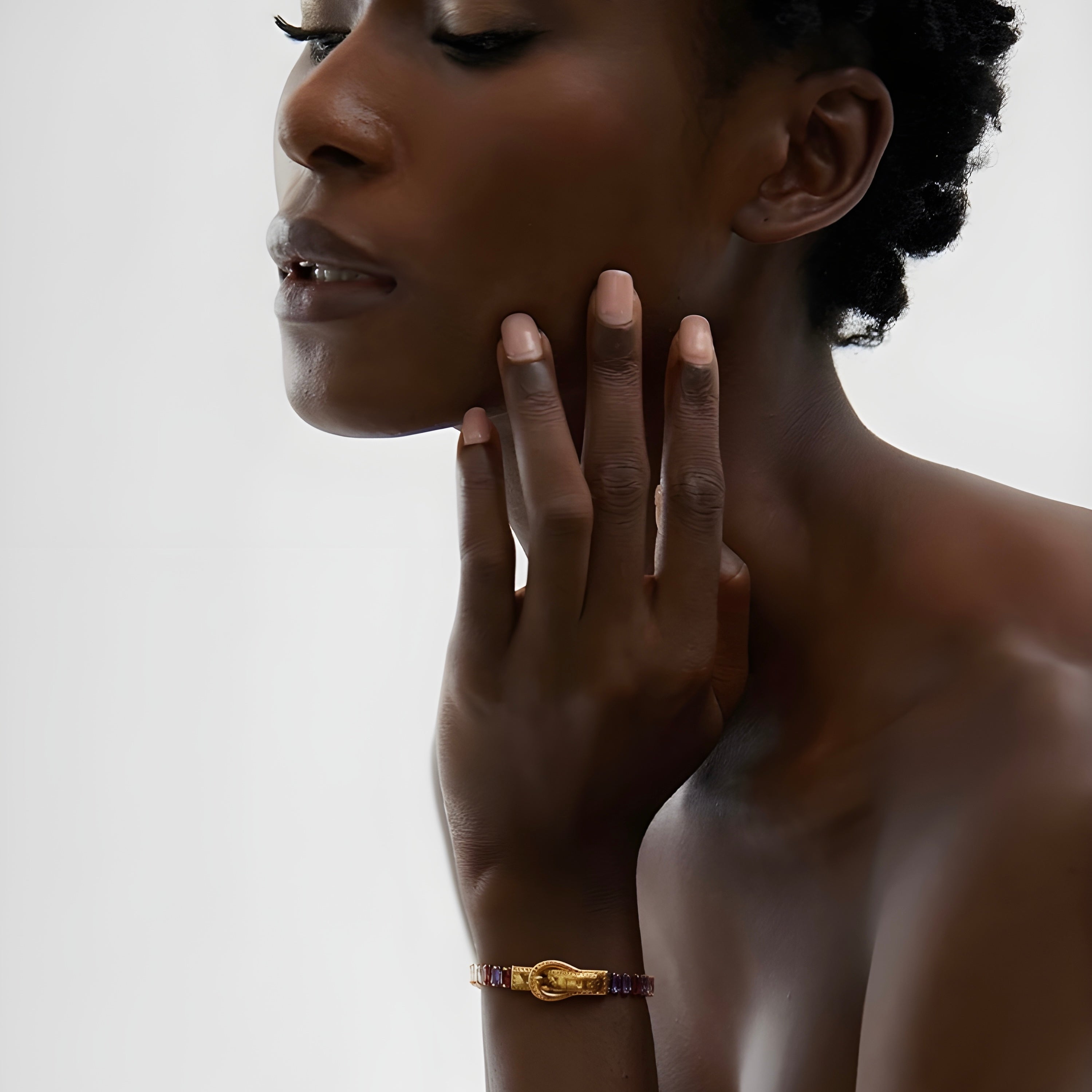 Bracciale Acciaio Placcato Oro PVD "BEATRICE" Bracelets km5m85-r3.myshopify.com