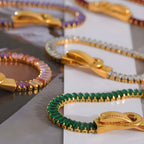 Bracciale Acciaio Placcato Oro PVD "BEATRICE" Bracelets km5m85-r3.myshopify.com