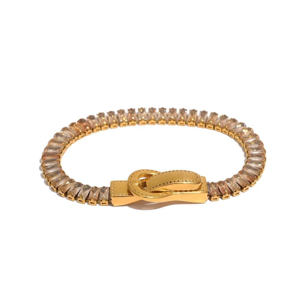 Bracciale Acciaio Placcato Oro PVD "BEATRICE" Bracelets km5m85-r3.myshopify.com