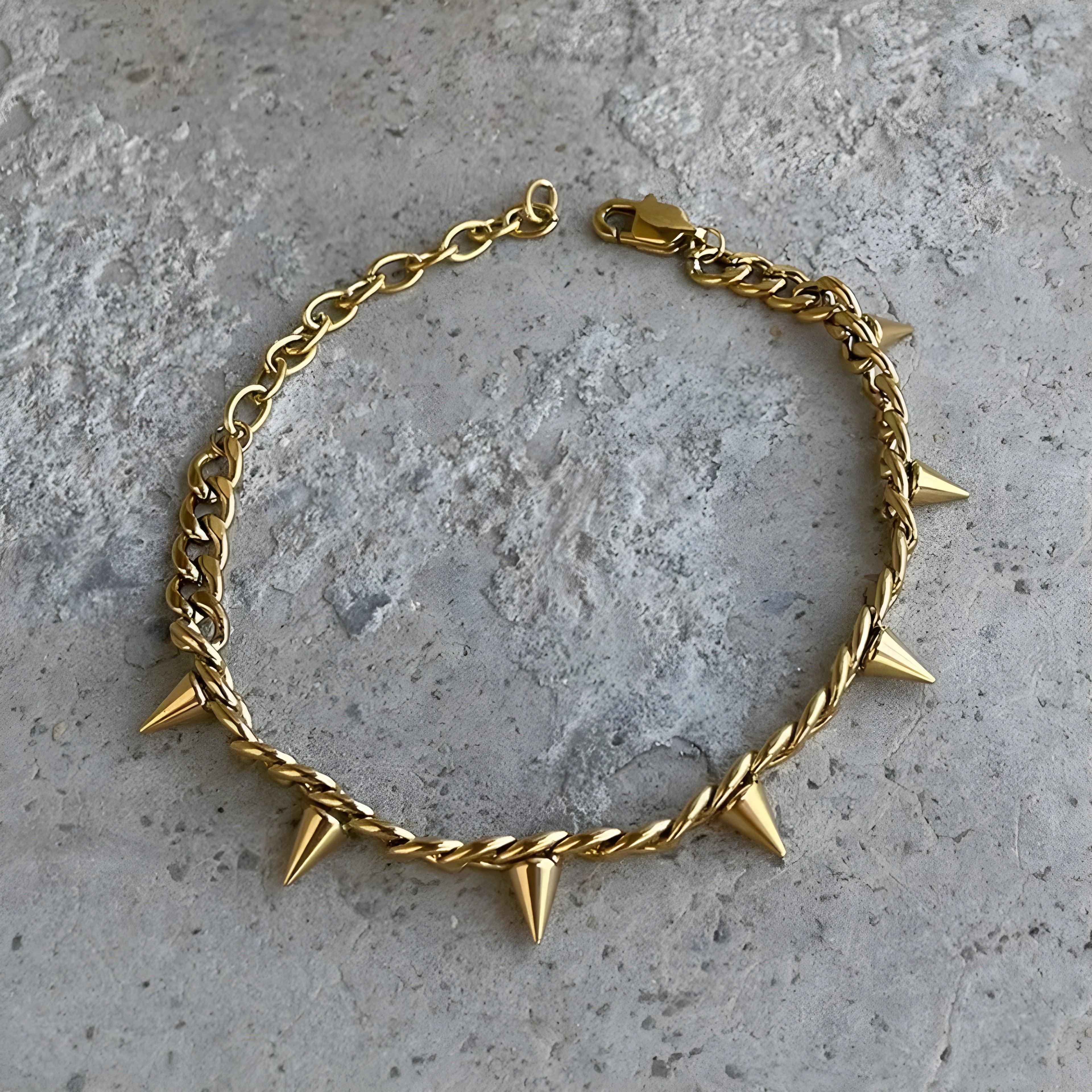 Bracciale Acciaio Placcato Oro PVD "JARRETT" Bracelets km5m85-r3.myshopify.com