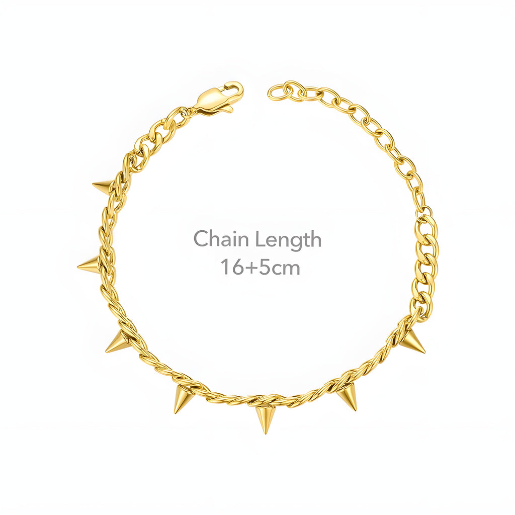 Bracciale Acciaio Placcato Oro PVD "JARRETT" Bracelets km5m85-r3.myshopify.com