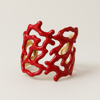 Bracciale Coral Luxe Smalto Rosso Bianco Turchese - Statement Elegante PARNIN Bracelets km5m85-r3.myshopify.com