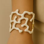 Bracciale Coral Luxe Smalto Rosso Bianco Turchese - Statement Elegante PARNIN Bracelets km5m85-r3.myshopify.com