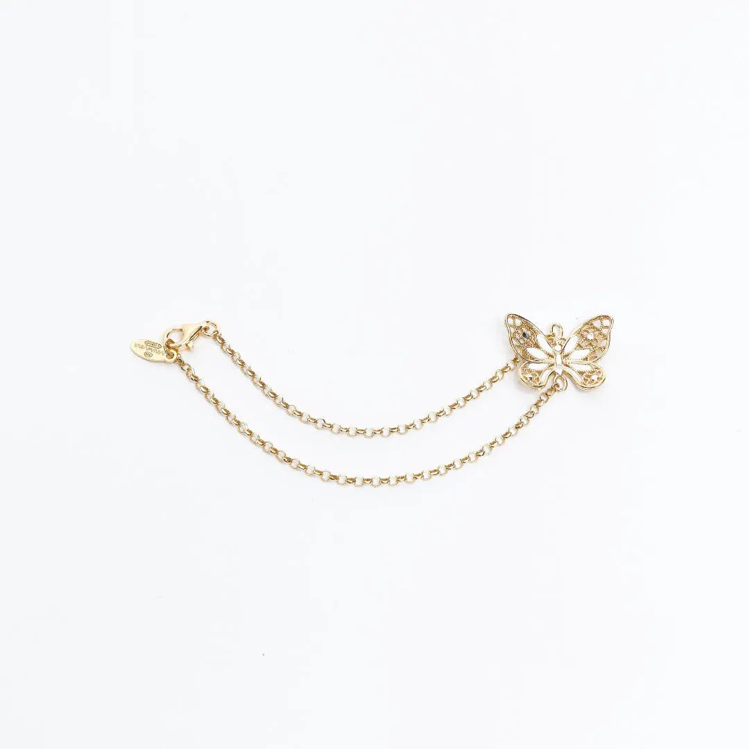 Bracciale Farfalla in Argento 925 Rodiato - Eleganza e Rinascita Artigianale Italiana Bracciale km5m85-r3.myshopify.com