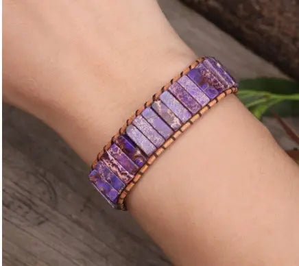 Bracciale Raffinato in Diaspro Marino Naturale - Stile Unico | Gioielli Perfetti Bracciale km5m85-r3.myshopify.com