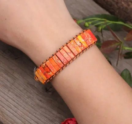 Bracciale Raffinato in Diaspro Marino Naturale - Stile Unico | Gioielli Perfetti Bracciale km5m85-r3.myshopify.com