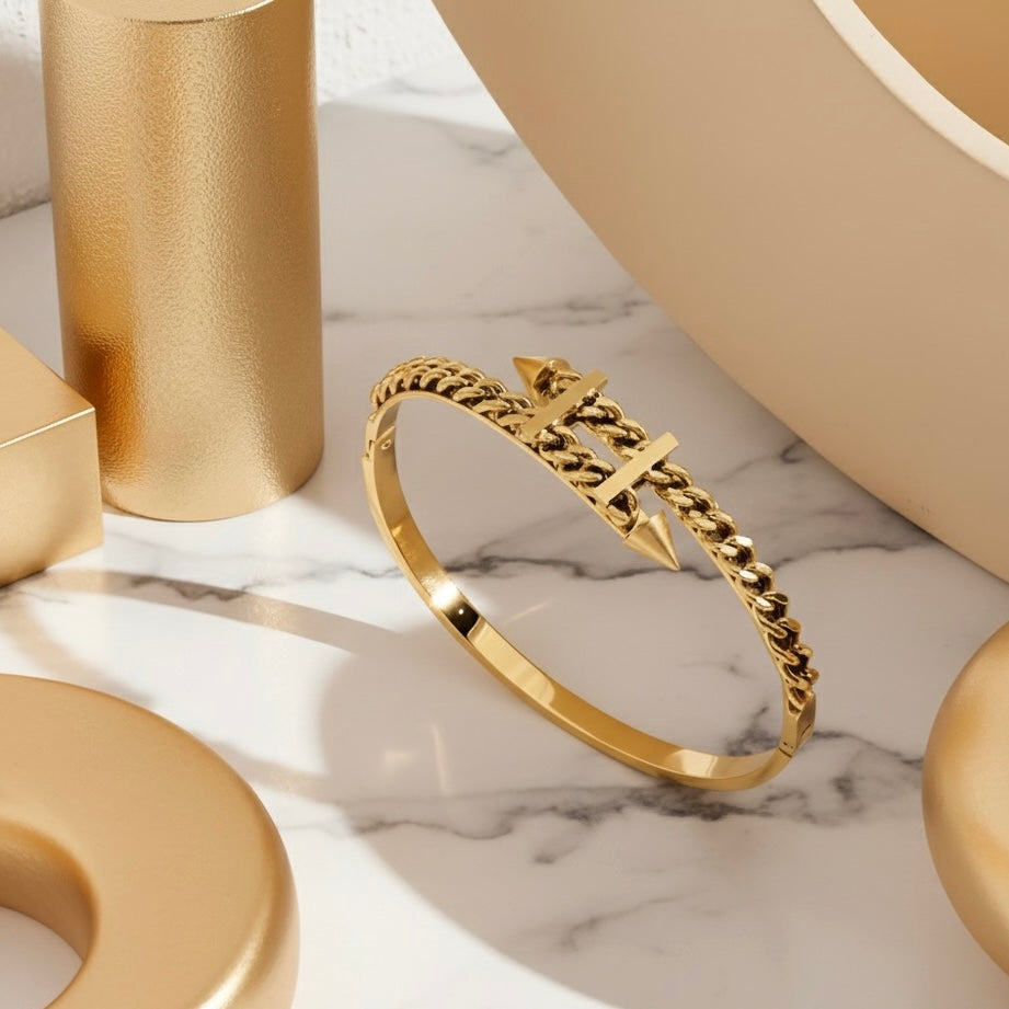 Bracciale acciaio placcato oro PVD "ALANE" Bracelets km5m85-r3.myshopify.com