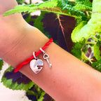 Charm Amicizia "Best Friends" in Argento S925 - Cuore & Chiave per Bracciale Filo Rosso | gioielliperfetti.it product_type km5m85-r3.myshopify.com