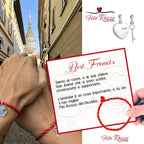 Charm Amicizia "Best Friends" in Argento S925 - Cuore & Chiave per Bracciale Filo Rosso | gioielliperfetti.it product_type km5m85-r3.myshopify.com