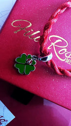 Charm Fortunello Argento S925 - Quadrifoglio & Coccinella per Filo Rosso | gioielliperfetti.it Charm km5m85-r3.myshopify.com