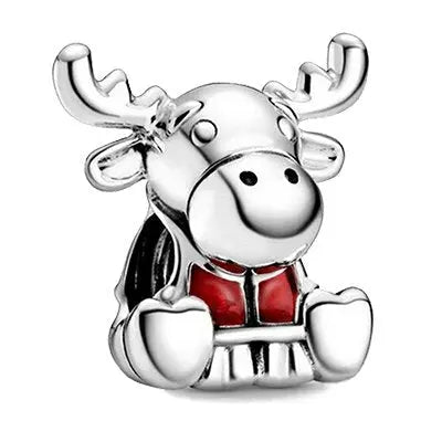 Charm Renna Rudolph Argento 925 - Magia Festiva & Eleganza | gioielliperfetti.it product_type km5m85-r3.myshopify.com