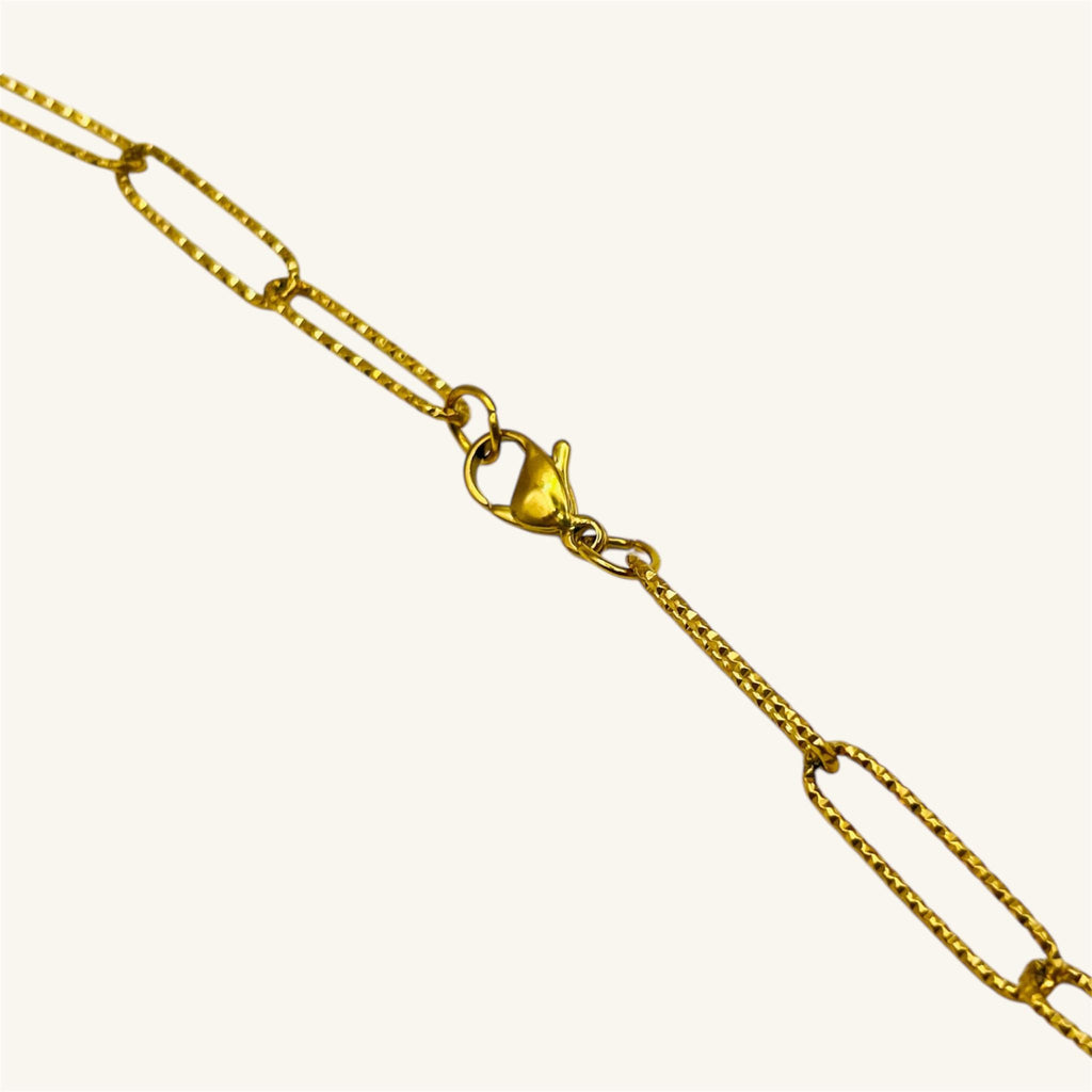 Collana Ciondolo Corno Intagliato - Catena Paperclip Oro | PARNIN Collana km5m85-r3.myshopify.com