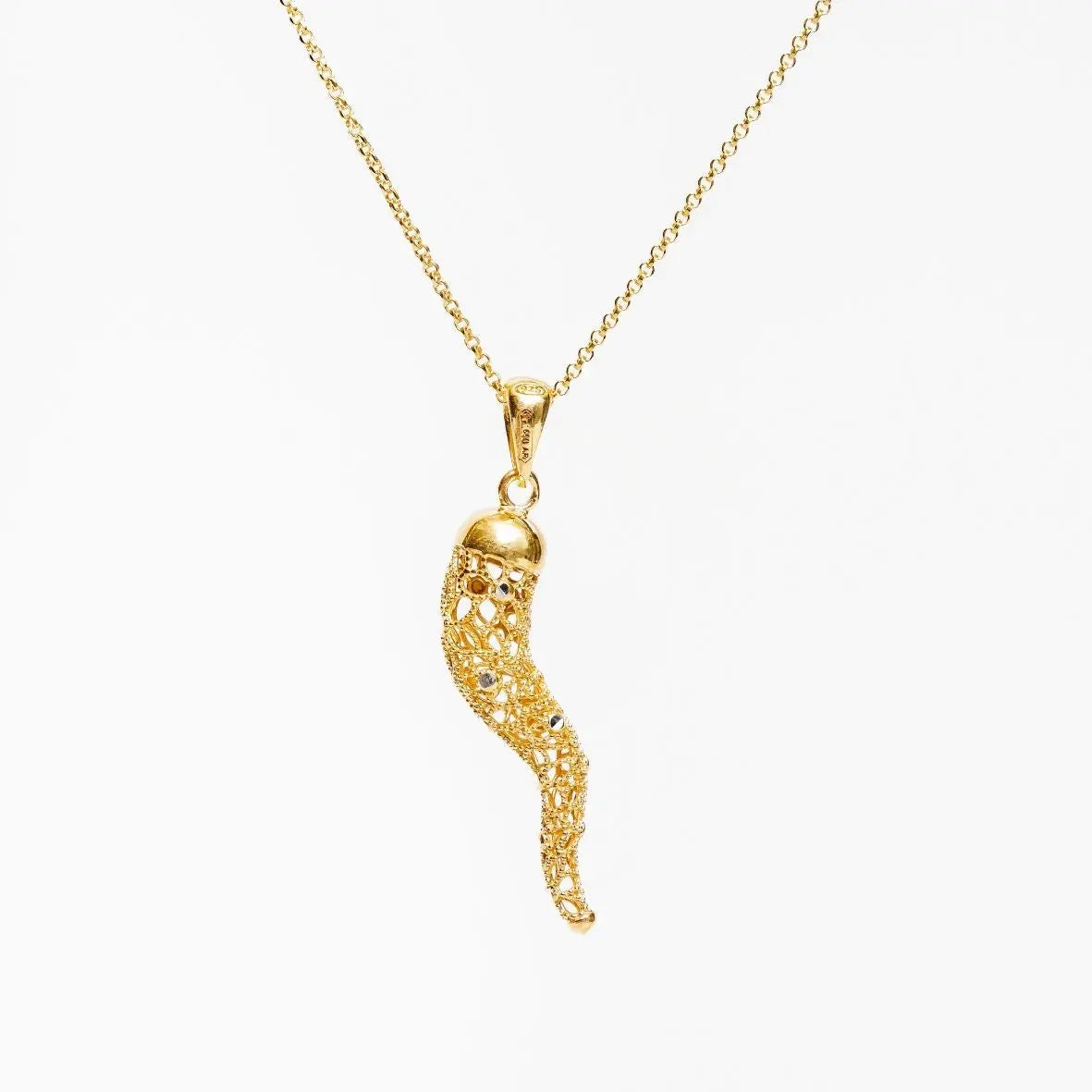 Collana Cornetto Argento 925 - Talismano di Stile Raffinato | gioielli perfetti Collana km5m85-r3.myshopify.com