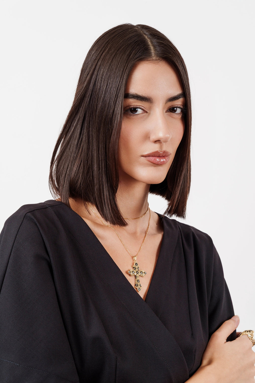 Collana Croce Media Argento 925 - Raffinatezza Artigianale Italiana | gioielli perfetti Collana km5m85-r3.myshopify.com