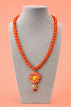 Collana Floral Bloom Perline e Fiore - Artigianale Fatto a Mano PARNIN Necklaces km5m85-r3.myshopify.com