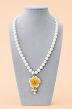 Collana Floral Bloom Perline e Fiore - Artigianale Fatto a Mano PARNIN Necklaces km5m85-r3.myshopify.com