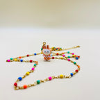 Collana Kawaii Labubu Perline Oro - Ciondolo Cartoon Smaltato PARNIN Necklaces km5m85-r3.myshopify.com