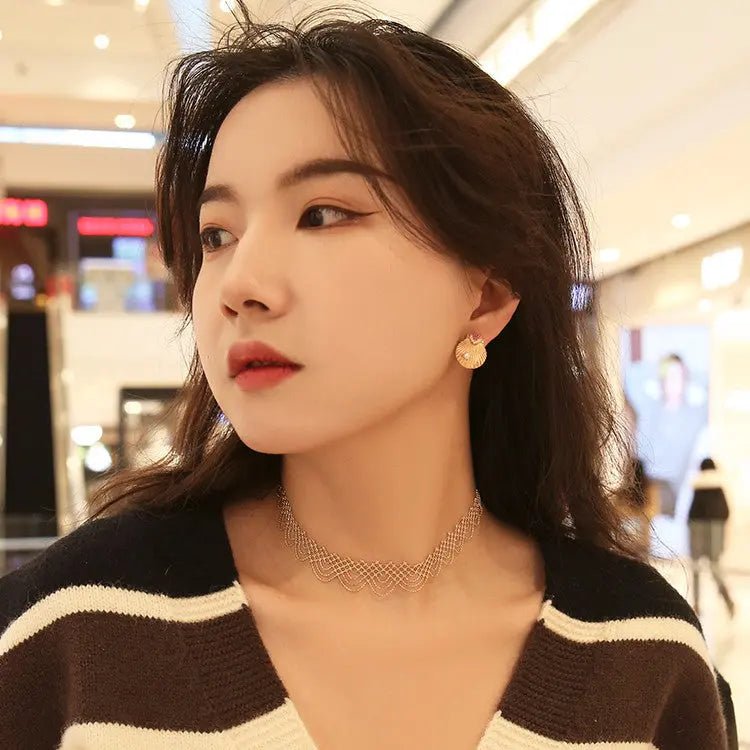 Collana Raffinata Oro 18K & Pizzo Arcobaleno Intrecciato - Eleganza Unica | Gioielli Perfetti Collana km5m85-r3.myshopify.com