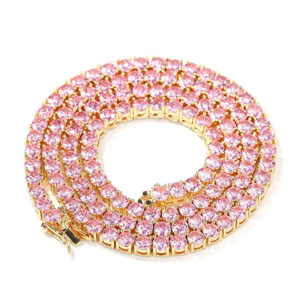 Collana Tennis Zirconi Scintillanti Oro Rosa 3 Micron - Eleganza Senza Tempo | Gioielli Perfetti Collana km5m85-r3.myshopify.com