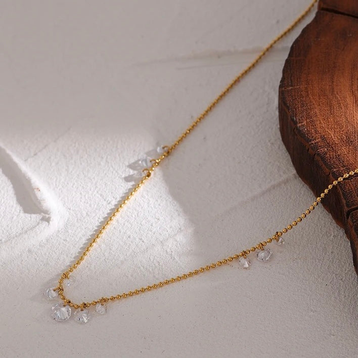 Collana acciaio placcato oro PVD 18k "LARISSA" Necklaces km5m85-r3.myshopify.com