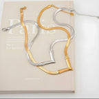 Collana acciaio placcato oro PVD 18k "OLGA" Necklaces km5m85-r3.myshopify.com