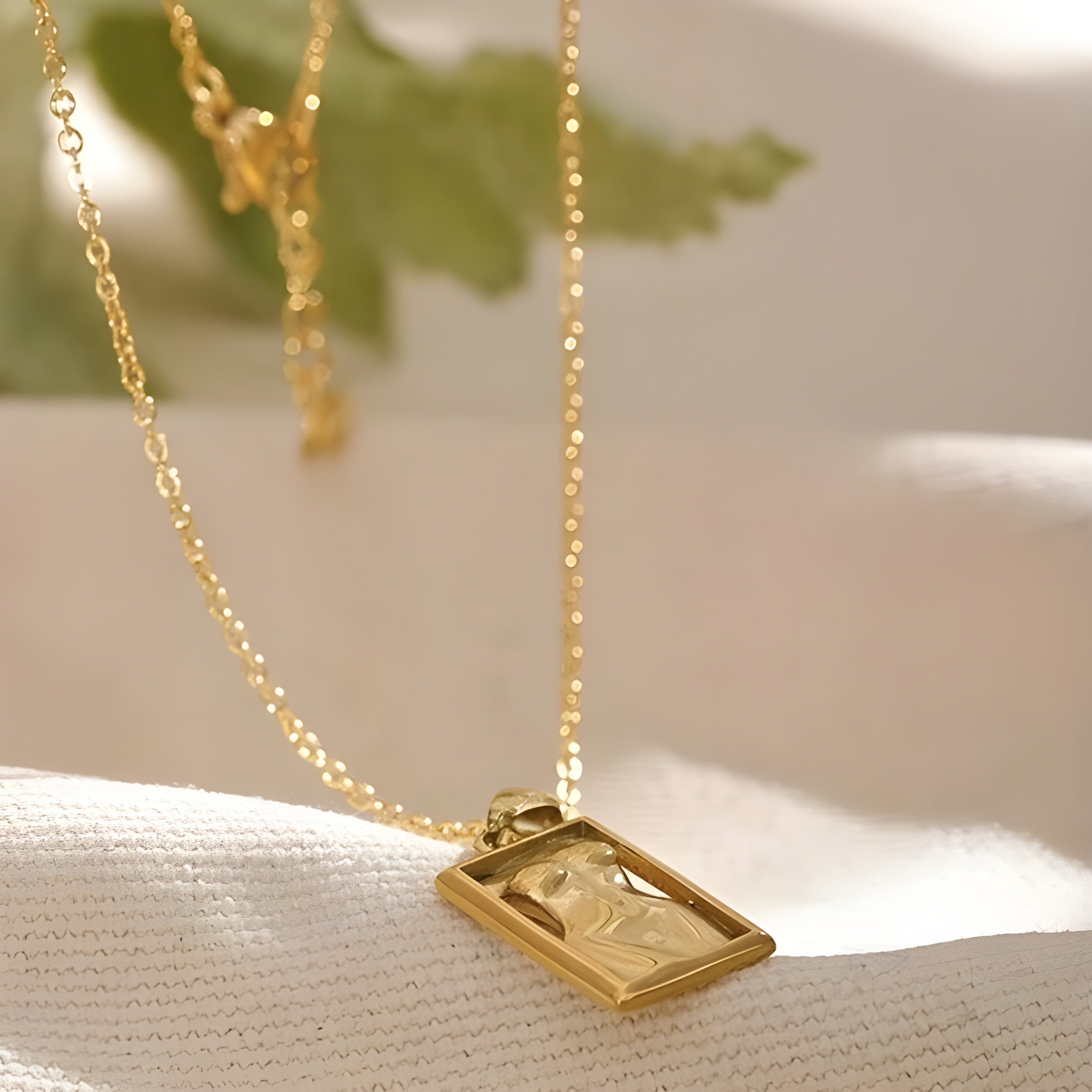 Collana acciaio placcato oro PVD 18k "ROMANESQUE" Necklaces km5m85-r3.myshopify.com