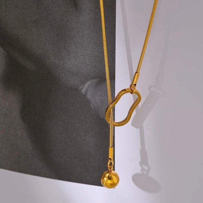 Collana acciaio placcato oro PVD 18k "TEMWOO" Necklaces km5m85-r3.myshopify.com