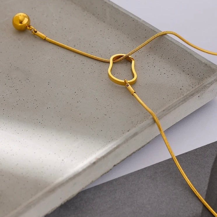 Collana acciaio placcato oro PVD 18k "TEMWOO" Necklaces km5m85-r3.myshopify.com