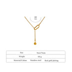 Collana acciaio placcato oro PVD 18k "TEMWOO" Necklaces km5m85-r3.myshopify.com