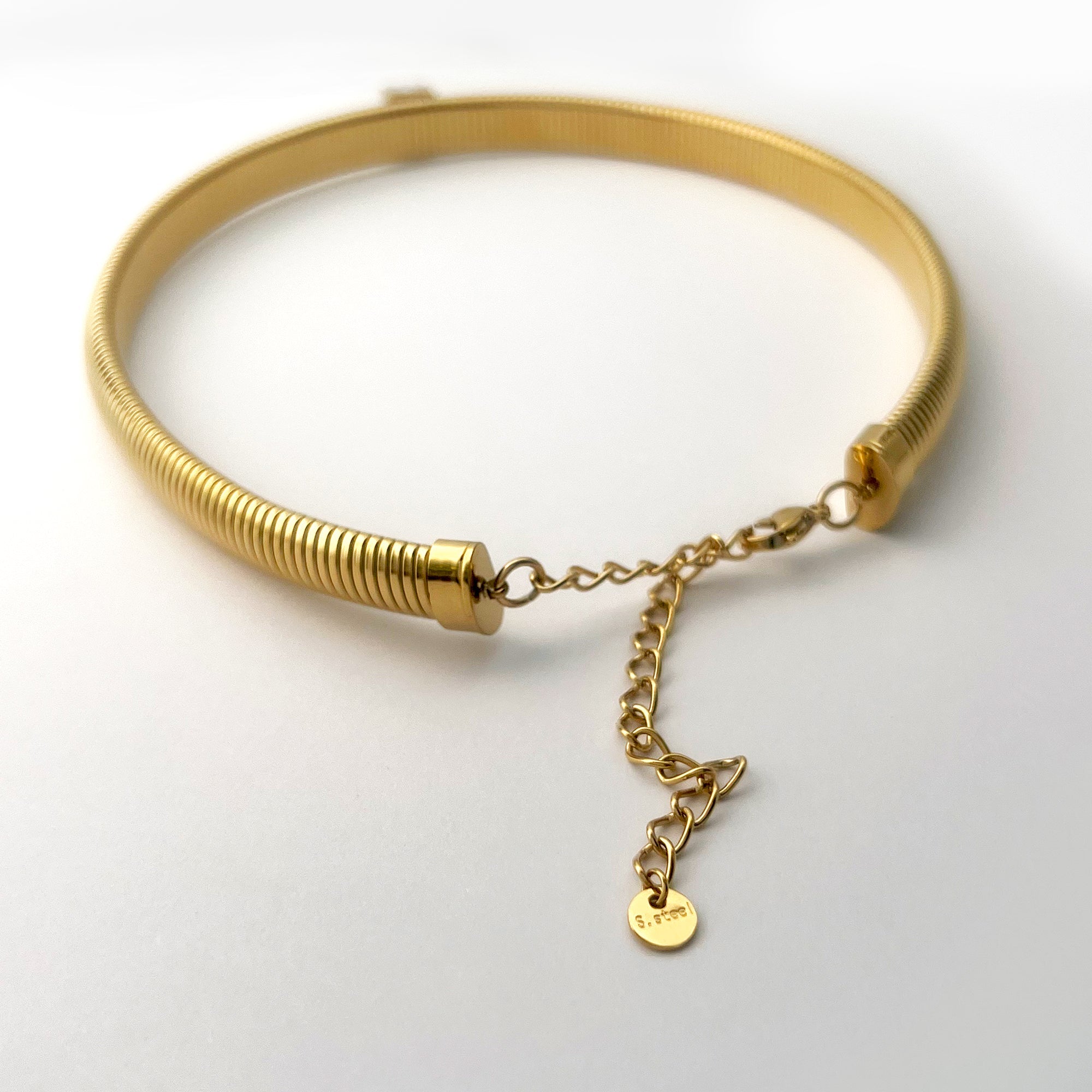 Collana acciaio placcato oro PVD "BEATRIZ" Choker Choker km5m85-r3.myshopify.com