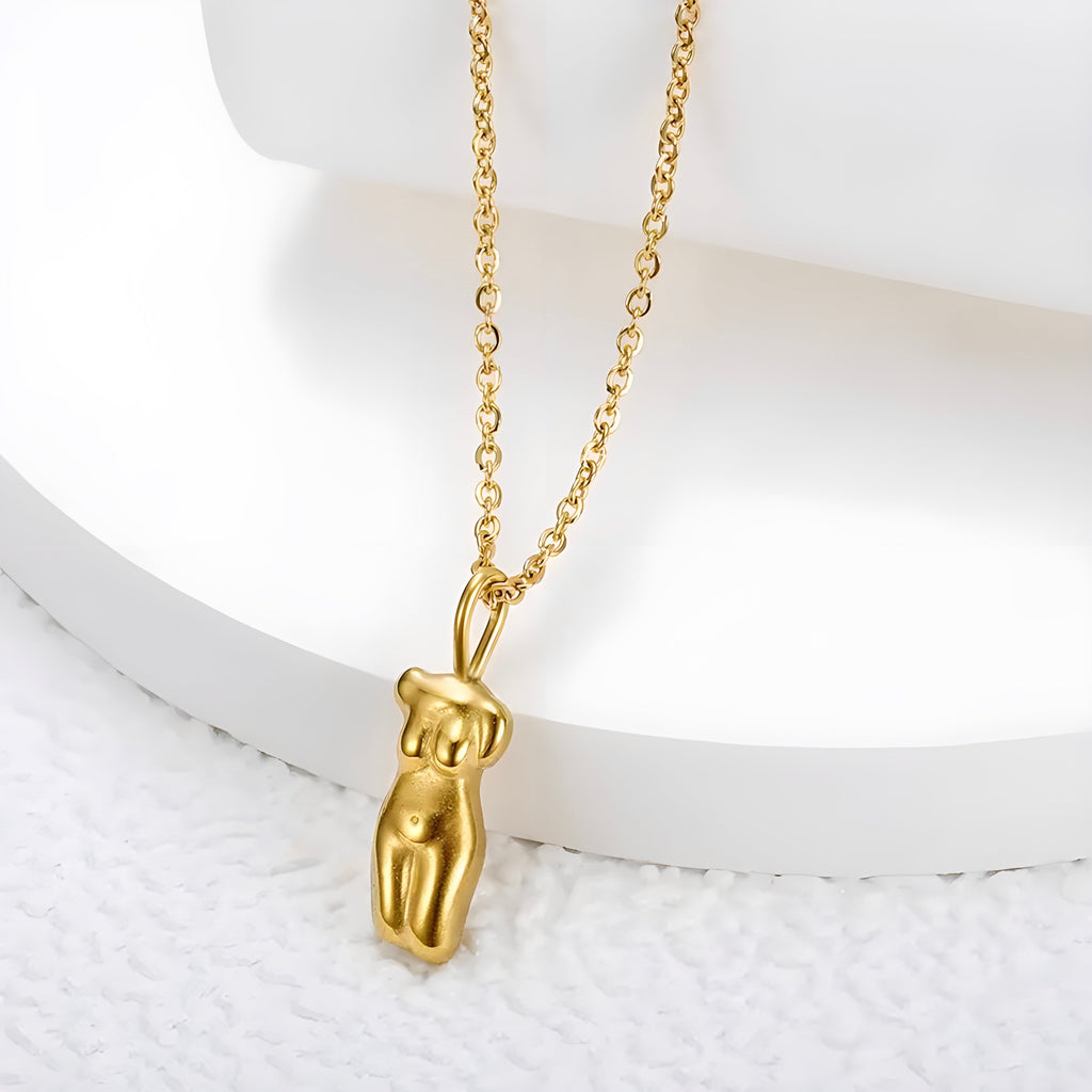 Collana acciaio placcato oro PVD "MANNEQUIN" Necklaces km5m85-r3.myshopify.com