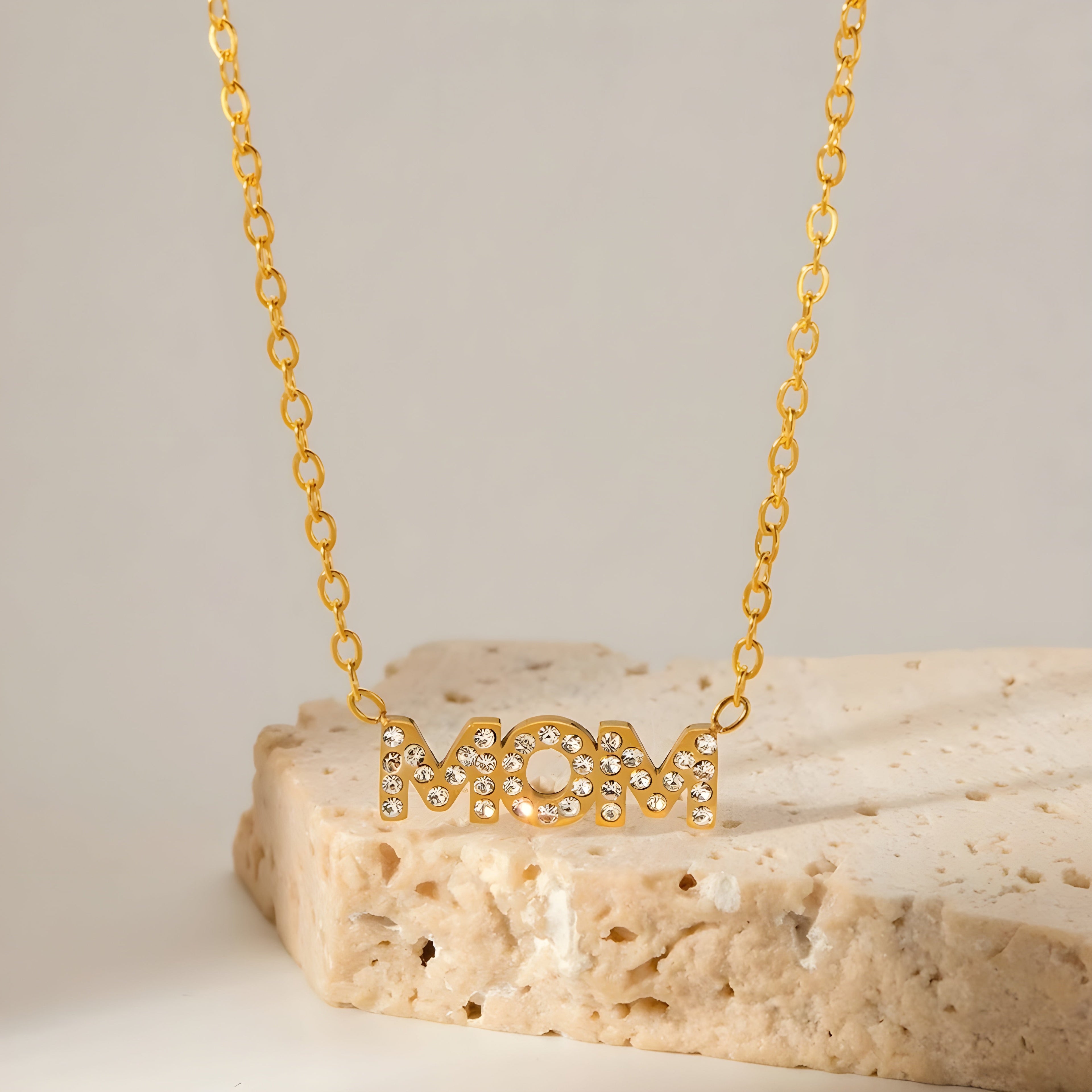 Collana acciaio placcato oro PVD "MOM" Necklaces km5m85-r3.myshopify.com