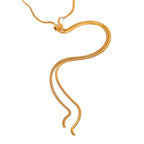 Collana acciaio placcato oro PVD "SHARON", Collana Lunga Necklaces km5m85-r3.myshopify.com