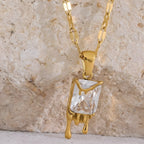 Collana acciaio placcato oro PVD "TIARA" Necklaces km5m85-r3.myshopify.com