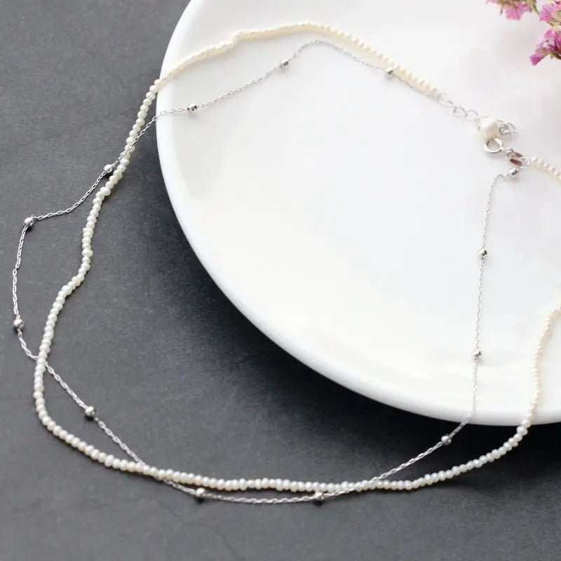 Ewige Eleganz Halskette mit Naturperle, 18K vergoldetes 925er Silber | Perfetti-Juwelen - gioielliperfetti.it